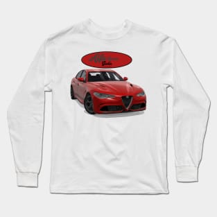 ALFA ROMEO Giulia Rosso Long Sleeve T-Shirt